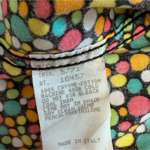 MOSHINO Vintage ‘90’s Polka Dot Jean Jacket Style - Size 8 - Picture 4 of 12